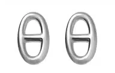 Hermes Silver Earrings
