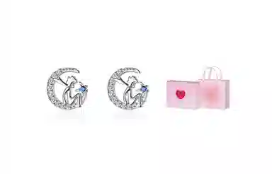 CMFY Moon Alloy Earrings