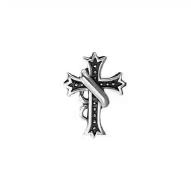 cooraree Cross Wrap Earrings Black