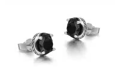IDEAGEMER 925 Silver Stud Earring