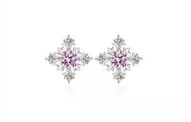 ASTARHADES Snowflake Stud Earrings