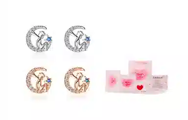 CMFY Moon Alloy Earrings