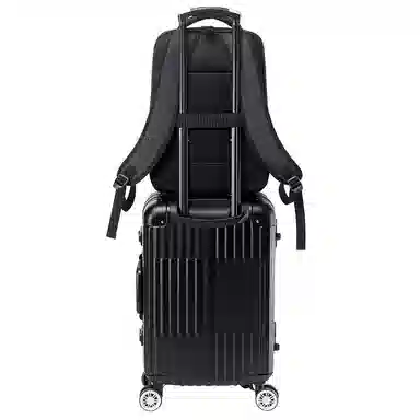 维多利亚旅行者 大容量 电脑包双肩包 牛津布 男女情侣款 石墨黑