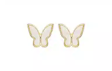 沂茹 简约气质高级感简约时尚精致 银针 铜镀金 耳钉 女款