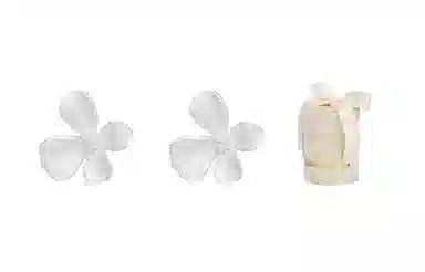 MACE MAVA S999 Silver Floral Earrings