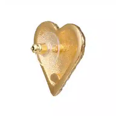 Chanel Classic Double C Heart Earrings