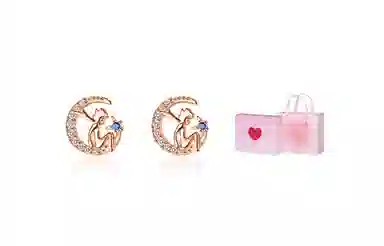 CMFY Moon Alloy Earrings