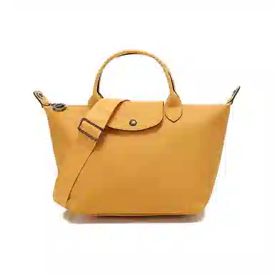 Longchamp Small Short Handle Bag Almond Yellow