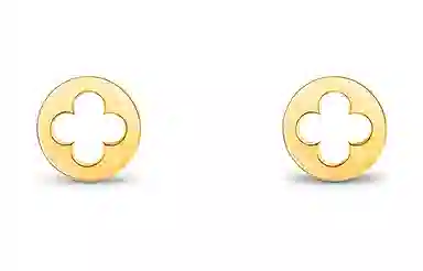 Louis Vuitton Empreinte 18K Gold Earrings