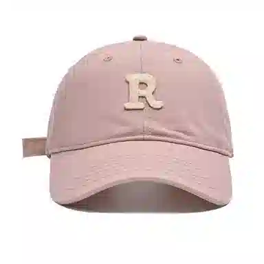 啄木鸟 玫瑰粉显肤白棒球帽大头围显脸小遮脸  时尚字母刺绣 棉 鸭舌帽 女款 青春靓丽百搭太阳帽