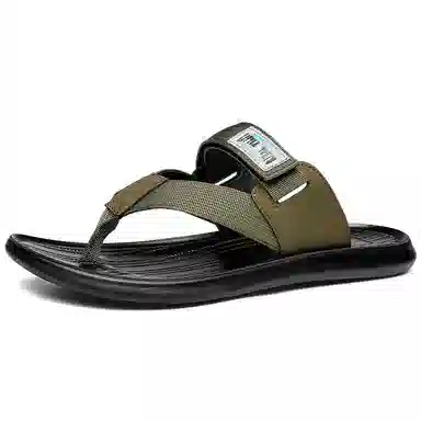 正泰 简约时尚个性外穿舒适人字拖鞋 男款