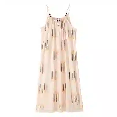 歌倩雅 吊带性感时尚可外穿薄款睡裙 女款 浅粉