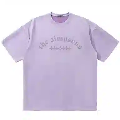 The Simpsons 3D Letter Cartoon Star Print T-Shirt