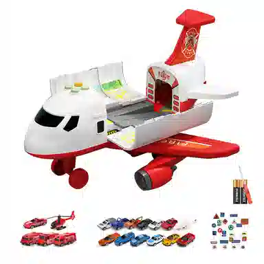 益米 弹射变形飞机 惯性滑行 灯光音乐 早教益智玩具