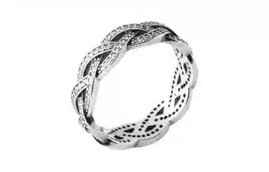 Pandora Woven Silver Ring