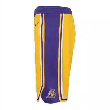 NBA x Nike Lakers Colorblock Kids Shorts Yellow