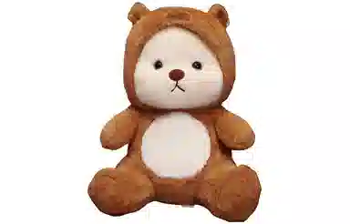 馨枕居 变身小熊水豚君 玩偶 毛绒公仔