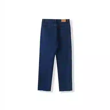 我是大卫 宽松坠感直筒中腰牛仔裤 男女同款 深蓝色