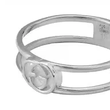 Gucci Double G Silver Ring
