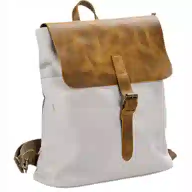 PULUWIRR帆布牛皮双肩包