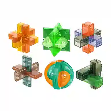 奇艺 鲁班锁 孔明锁 益智玩具