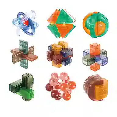 奇艺 鲁班锁 孔明锁 益智玩具