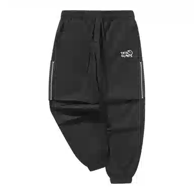 三体 文明系列 简约字母刺绣百搭基础宽松抽绳束脚美式复古高街潮牌时尚学生多巴胺无性别穿搭户外机能风工装休闲裤 男女同款