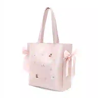 Bywhich Cute Bear Tote Bag Pink