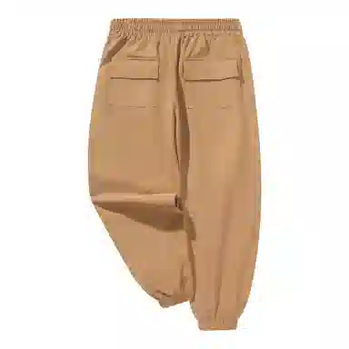 三体 文明系列 简约字母刺绣百搭基础宽松抽绳束脚美式复古高街潮牌时尚学生多巴胺无性别穿搭户外机能风工装休闲裤 男女同款