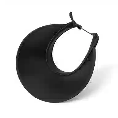 白卷 夏日户外出行可折叠编织空顶帽 草编聚酯纤维 防晒帽 女款