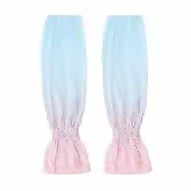 白卷 夏季户外遮阳宽松防滑渐变灯笼 防晒袖 女款