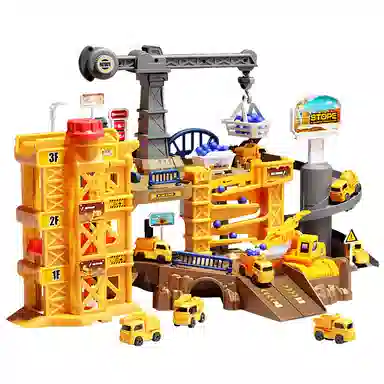 贝杰斯 工程基地大楼停车场 玩具