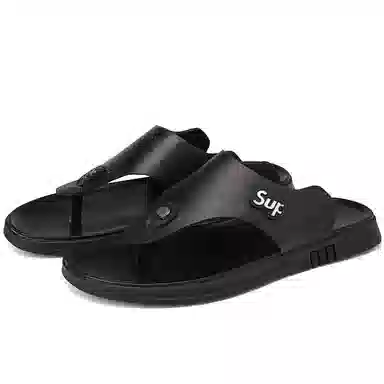 季公羊 透气简约时尚舒适百搭 人字拖鞋 男款