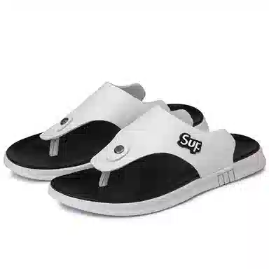 季公羊 透气简约时尚舒适百搭 人字拖鞋 男款