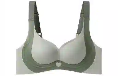 二三二三 撞色爱心防下垂收副乳软支撑文胸 女款