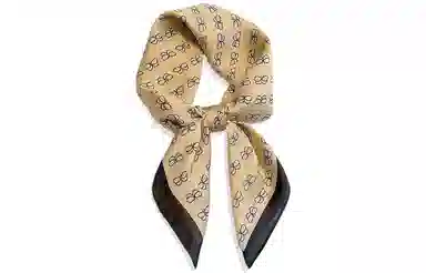 优幽兰 小方巾韩版发带衬衣飘带实用减龄气质 桑蚕丝 丝巾 女款 礼盒装