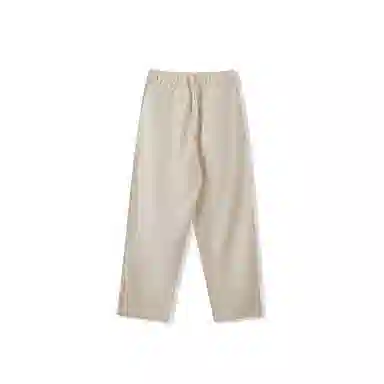 我是大卫 垂感百搭直筒宽松休闲裤 男女同款 杏色