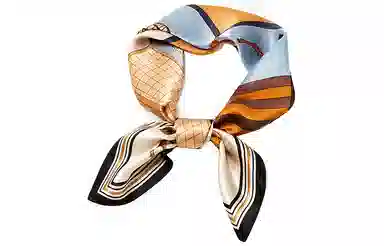 纳兰杜 复古风高级感精致轻奢简约真丝方巾衬衣飘带包包绑带多功能送礼礼盒装 蚕丝 丝巾 女款 浅卡其