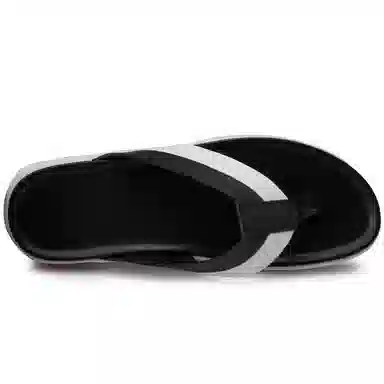 季公羊 二层牛皮 时尚百搭 人字拖鞋 男款