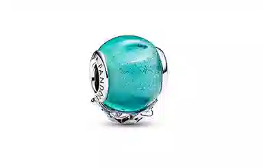 Pandora Floral Pendant Blue