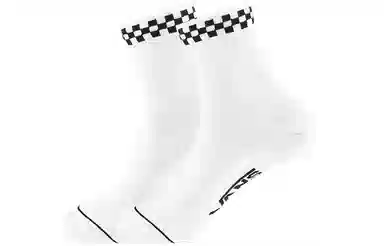 Vans Logo Crew Socks White