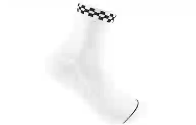 Vans Logo Crew Socks White