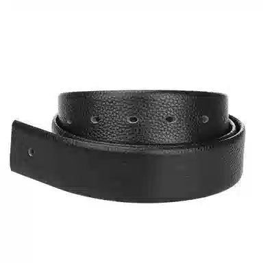 牛当家 荔枝纹不带头无头针扣头层牛皮裤带条 皮带 男款