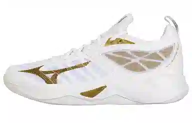 Mizuno Wave Dimension White Gold