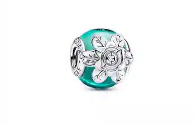 Pandora Floral Pendant Blue