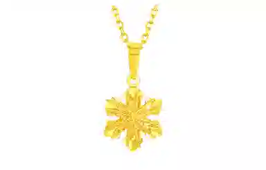 老庙 时尚精致百搭 足金 按克计价 黄金吊坠 女款