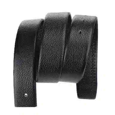 牛当家 荔枝纹不带头无头针扣头层牛皮裤带条 皮带 男款