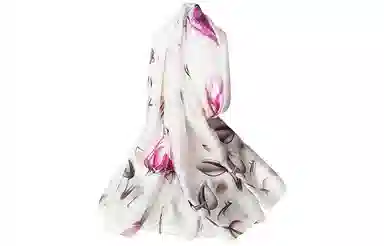 优幽兰 复古花卉优雅百搭时尚潮流复古简约温柔气质防晒印花长款舒适 丝巾围巾披肩纱巾空调毯 女款