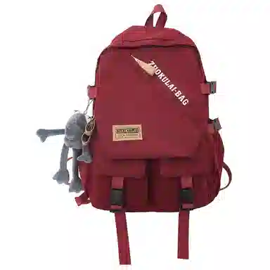 醇龙 大容量 复古 原宿风 休闲大学生 双肩包 男女同款情侣款 尼龙 多色