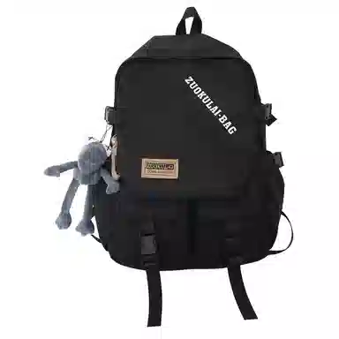 醇龙 大容量 复古 原宿风 休闲大学生 双肩包 男女同款情侣款 尼龙 多色